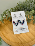 Mini Chevron Earrings – Floral Cane Collection | Stainless Steel