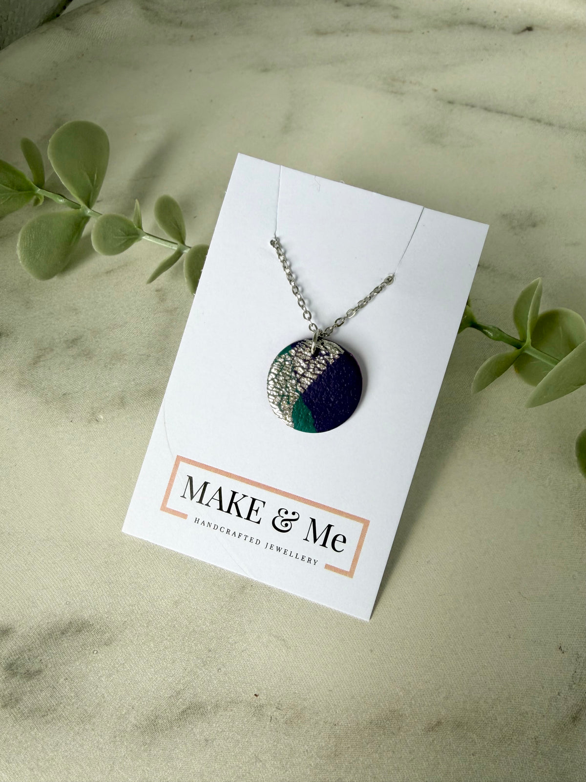 Abstract - Large Button Necklace