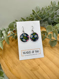 Large Button Ball Stud Earrings – Floral Cane Collection | Stainless Steel