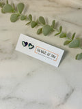 Abstract -  little Heart Stud Earrings