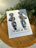 Sold out Pebble Statement Earrings – Floral Cane Collection | Stainless Steel