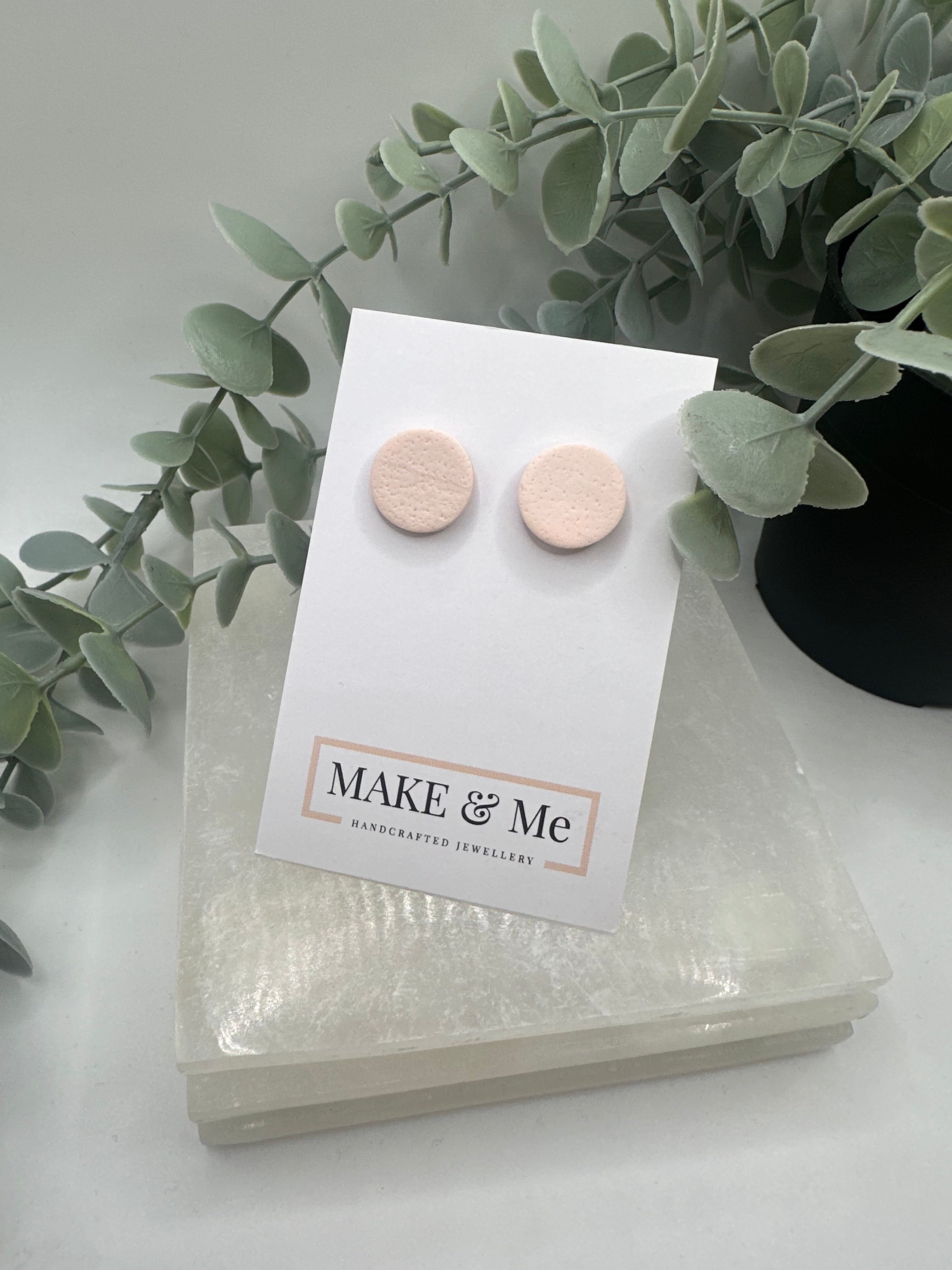 The Core Collection - Powder Pink - Button Stud