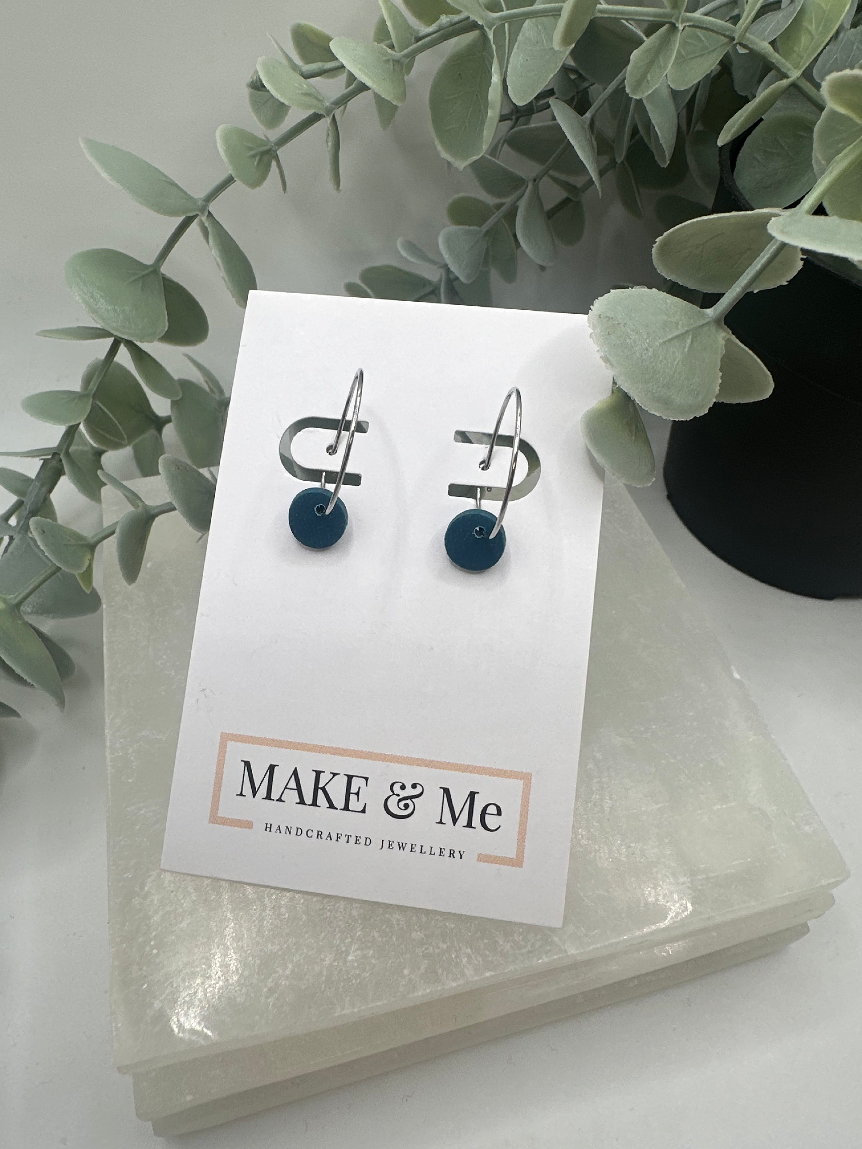 The Core Collection - Teal- Dot Hoop