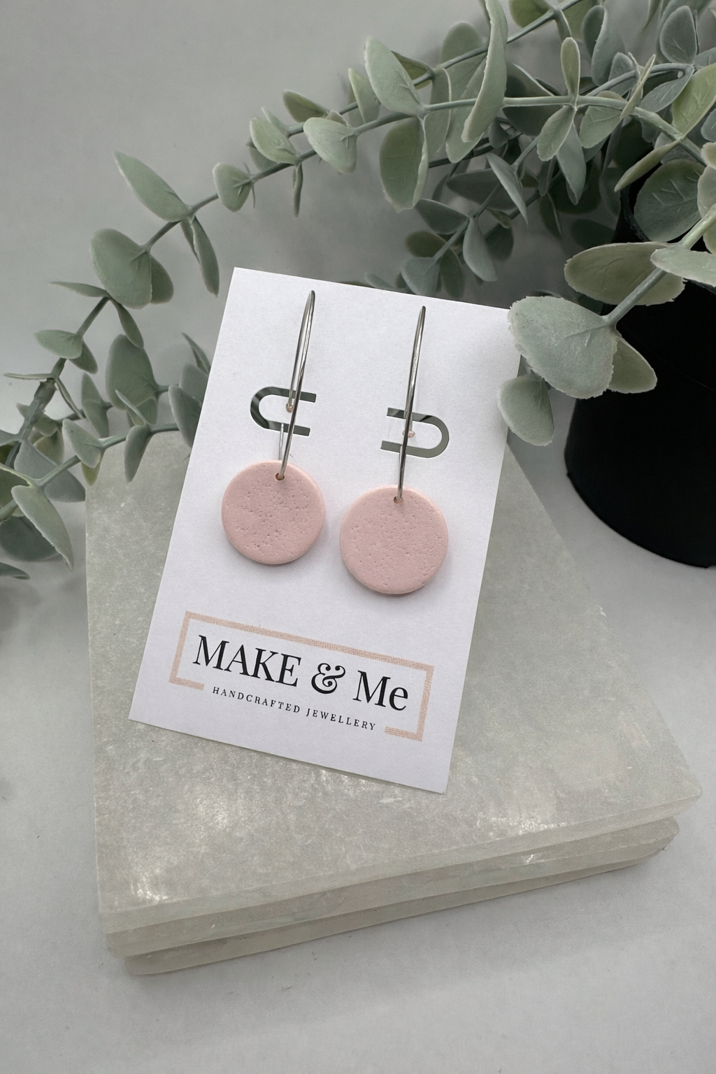 The Core Collection - Powder Pink - Large Button Hoop