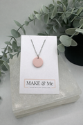 The Core Collection - Powder Pink - Button Necklace
