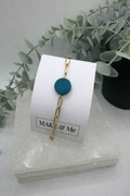 The Core Collection - Teal - Button Bracelet
