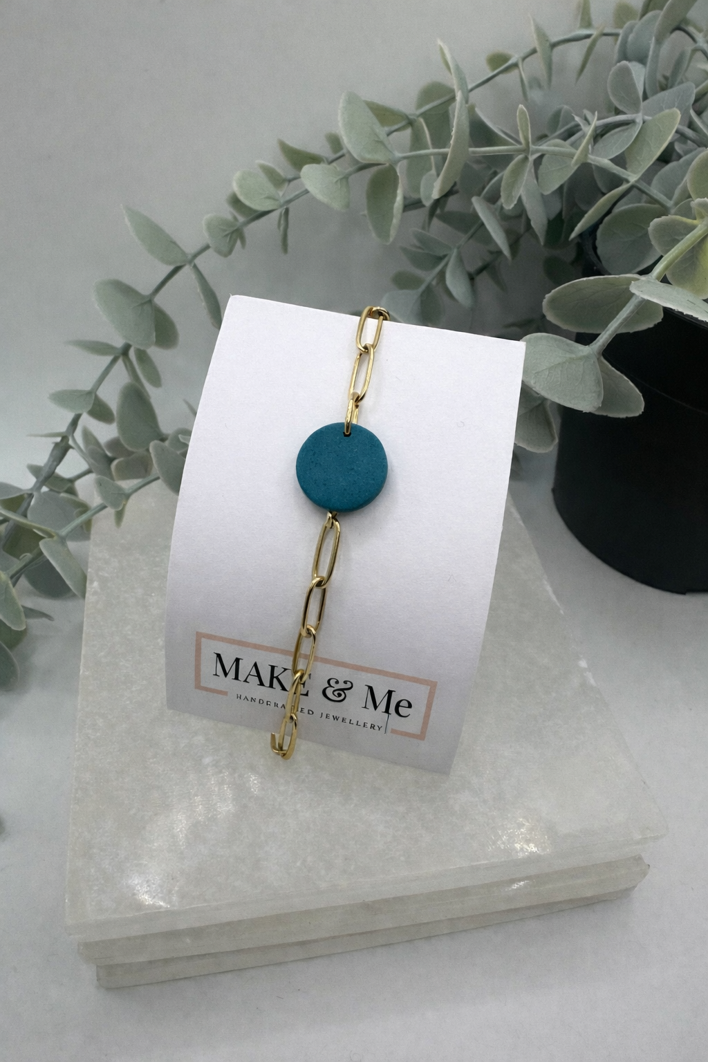 The Core Collection - Teal - Button Bracelet