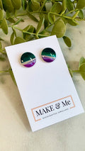 Hand Painted - Button Stud