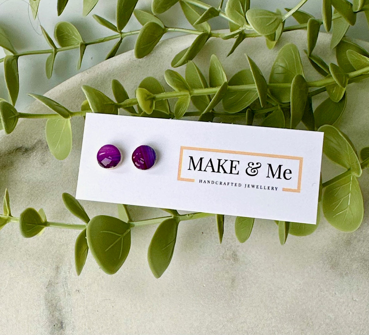 Hand Painted - Dot Stud