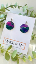 Hand Painted  - Large Button Ball Stud / Hook