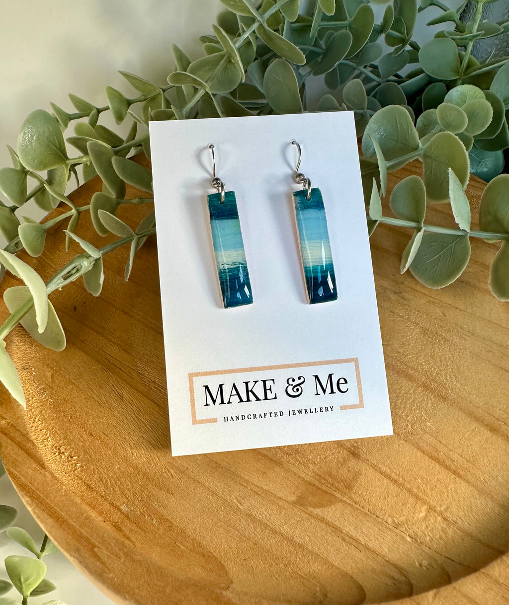 Hand Painted - Rectangle Ball Stud / Hook