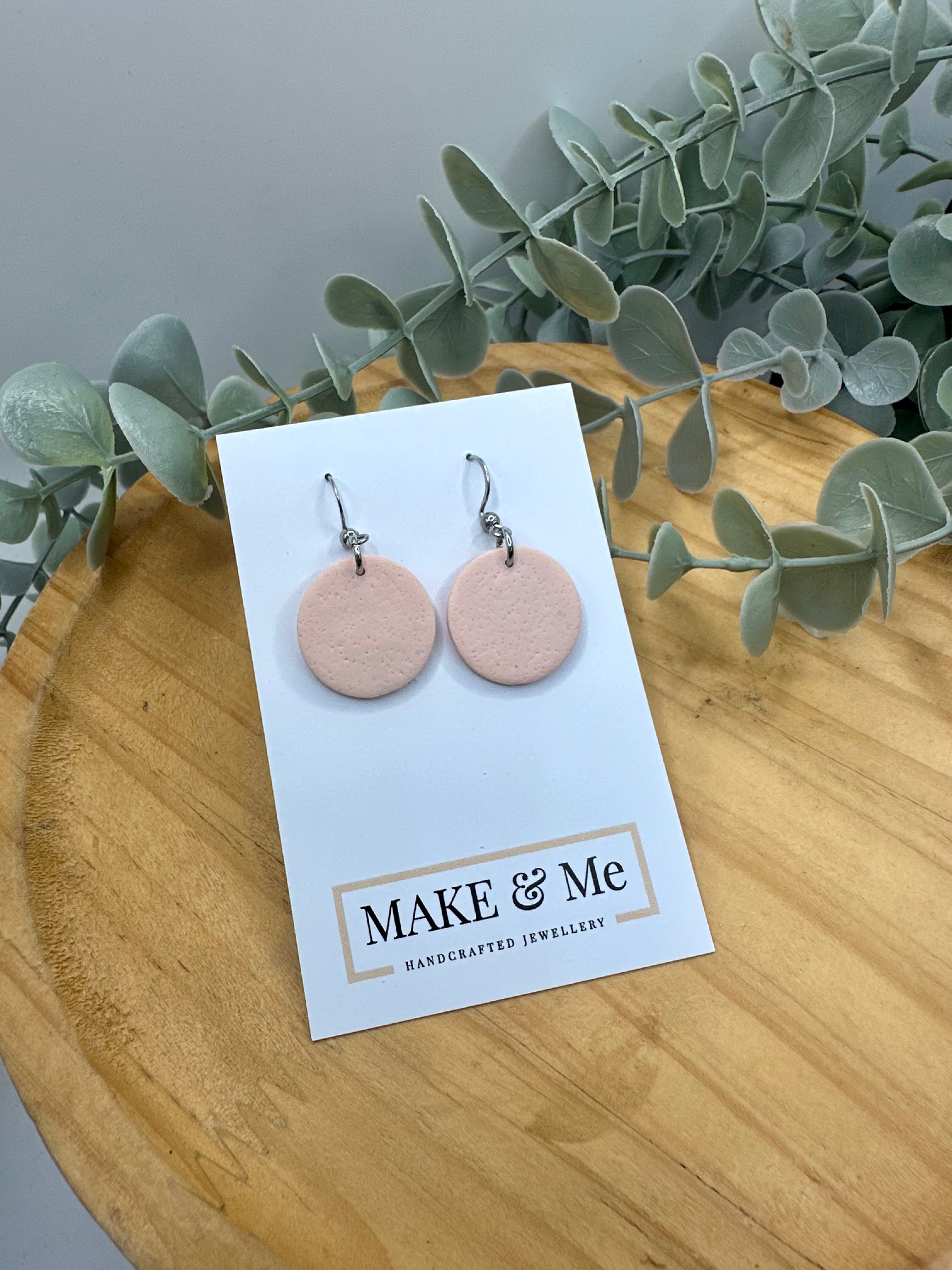 The Core Collection - Powder Pink - Large Button Ball Stud