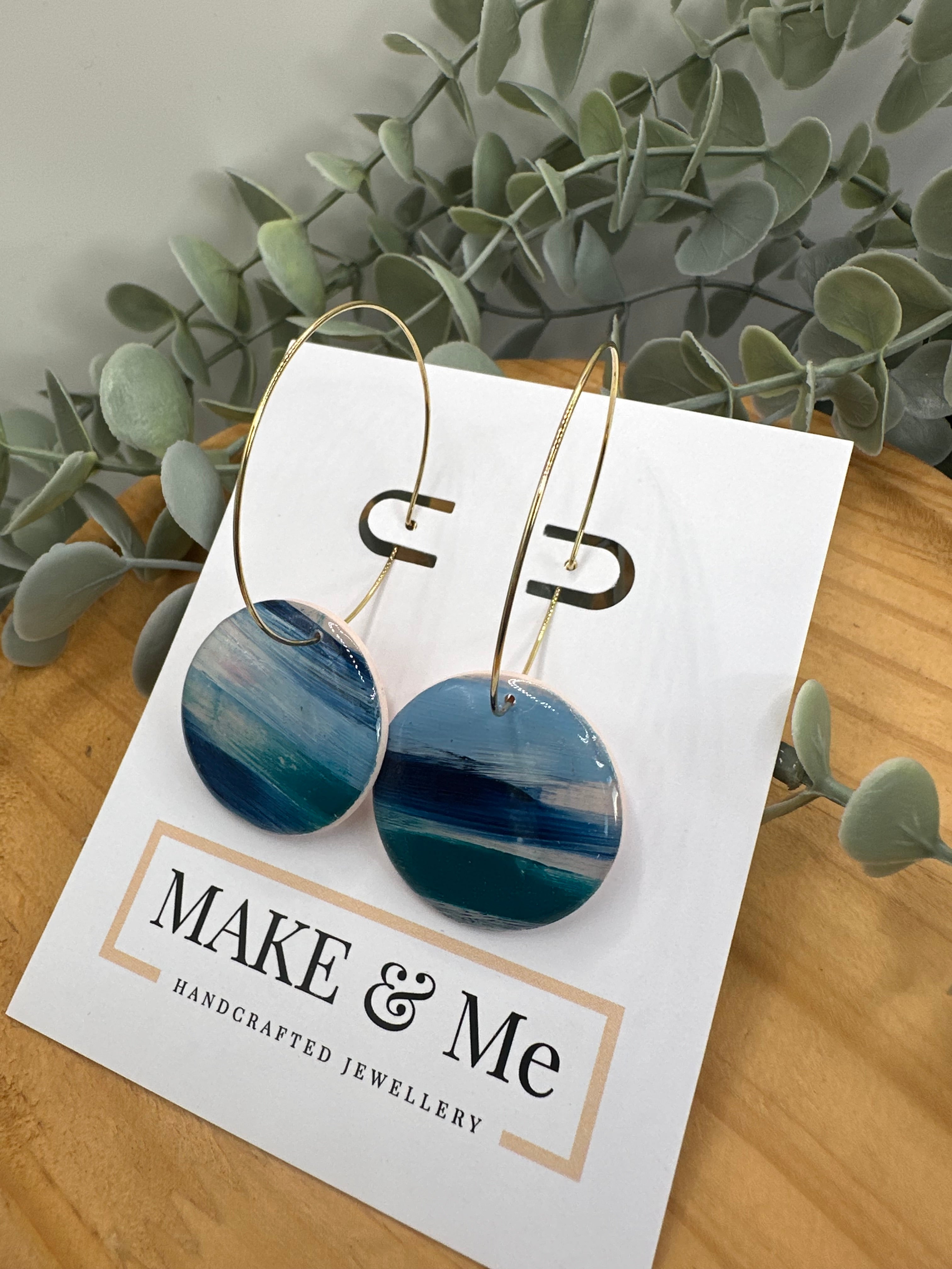 Hand Painted- The Extra Large Button Hoop