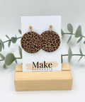 Tan Leopard - The Extra Large Button Ball Stud